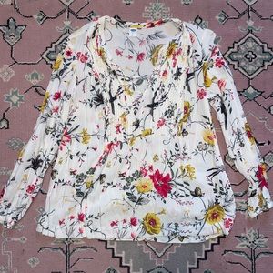 Old Navy Floral Blouse-Medium